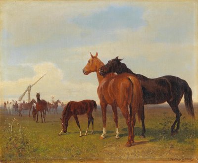 Horses on the Puszta by Emil Volkers